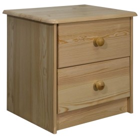 Solid pine wood bedside table 43x34x40 cm by vidaXL, Nightstands - Ref: Foro24-325534, Price: 55,99 €, Discount: %