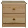 Mesita de noche de madera maciza de pino 43x34x40 cm de vidaXL, Mesitas de noche - Ref: Foro24-325534, Precio: 55,76 €, Descu...