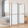 Divider screen with 4 white fabric panels 200x180 cm by , Room dividers - Ref: Foro24-350214, Price: 38,78 €, Discount: %