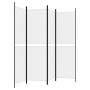 Divider screen with 4 white fabric panels 200x180 cm by , Room dividers - Ref: Foro24-350214, Price: 38,78 €, Discount: %