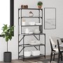 Kitchen shelving 6 levels gray Sonoma wood 90x40x180 cm by , Kitchen utensil containers - Ref: Foro24-834223, Price: 105,46 €...