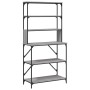 Kitchen shelving 6 levels gray Sonoma wood 90x40x180 cm by , Kitchen utensil containers - Ref: Foro24-834223, Price: 105,46 €...