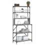 Kitchen shelving 6 levels gray Sonoma wood 90x40x180 cm by , Kitchen utensil containers - Ref: Foro24-834223, Price: 105,46 €...