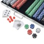 Poker game with 1000 chips and aluminum briefcase by vidaXL, Poker cases and chips - Ref: Foro24-80183, Price: 103,39 €, Disc...