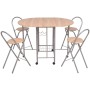 Conjunto de comedor plegable 5 piezas MDF de vidaXL, muebles para cocinas y comedores - Ref: Foro24-243901, Precio: 177,99 €,...