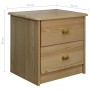 Mesita de noche de madera maciza de pino 43x34x40 cm de vidaXL, Mesitas de noche - Ref: Foro24-325534, Precio: 55,76 €, Descu...