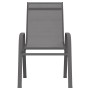 Stackable garden chairs 4 gray textilene units by , Garden chairs - Ref: Foro24-318781, Price: 133,69 €, Discount: %