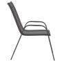 Stackable garden chairs 4 gray textilene units by , Garden chairs - Ref: Foro24-318781, Price: 133,69 €, Discount: %