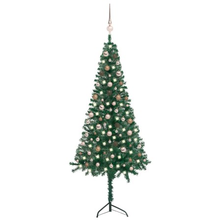 Artificial Christmas tree with LED corner and green balls 210 cm by , Christmas trees - Ref: Foro24-3077955, Price: 79,42 €, ...