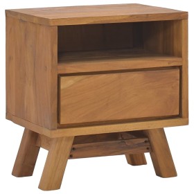 Solid teak wood bedside table 40x30x45 cm by vidaXL, Nightstands - Ref: Foro24-326120, Price: 102,54 €, Discount: %