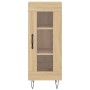 Aparador de madera contrachapada roble Sonoma 34,5x34x180 cm de , Aparadores - Ref: Foro24-3199076, Precio: 92,44 €, Descuent...