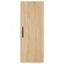 Aparador de madera contrachapada roble Sonoma 34,5x34x180 cm de , Aparadores - Ref: Foro24-3199076, Precio: 92,44 €, Descuent...