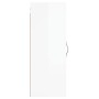 Glossy white engineered wood wall cabinet 34.5x34x90 cm by , Sideboards - Ref: Foro24-834996, Price: 56,24 €, Discount: %