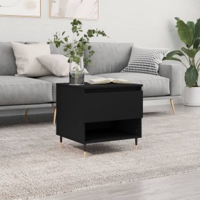 Black engineered wood coffee table 50x46x50 cm by , Coffee table - Ref: Foro24-830894, Price: 36,14 €, Discount: %