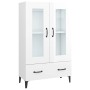 Glossy white plywood sideboard 70x31x115cm by , Sideboards - Ref: Foro24-812561, Price: 110,75 €, Discount: %