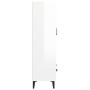 Glossy white plywood sideboard 70x31x115cm by , Sideboards - Ref: Foro24-812561, Price: 110,75 €, Discount: %