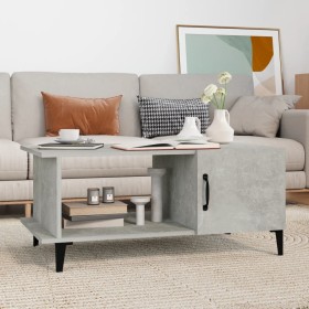 Concrete gray plywood coffee table 90x50x40 cm by , Coffee table - Ref: Foro24-812757, Price: 45,08 €, Discount: %