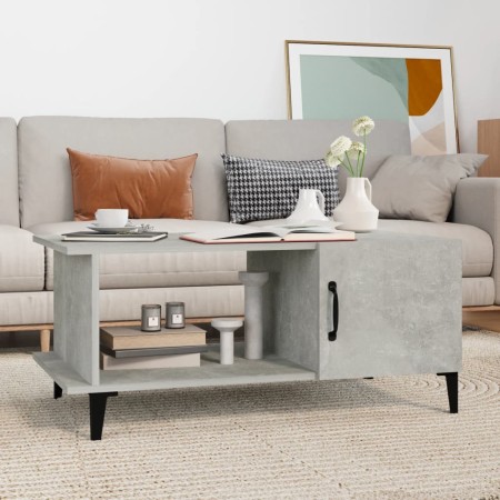 Mesa de centro madera contrachapada gris hormigón 90x50x40 cm de , Mesas de centro - Ref: Foro24-812757, Precio: 44,98 €, Des...