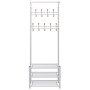 Clothes rack with shoe shelf 68x32x182.5 cm white by vidaXL, Hat and coat racks - Ref: Foro24-243727, Price: 71,41 €, Discoun...