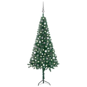 Set künstlicher Weihnachtsbaum LED-Ecke und grüne Kugeln 210 cm von , Weihnachtsbäume - Ref: Foro24-3077965, Preis: 61,71 €, ...