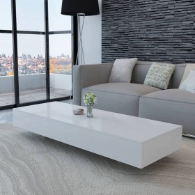 Glossy White Fiberglass Rectangular Coffee Table by vidaXL, Coffee table - Ref: Foro24-244021, Price: 139,99 €, Discount: %