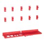 Storage box kit 96 pieces red black wall panels by , Tool Organization and Storage - Ref: Foro24-150810, Price: 23,91 €, Disc...