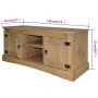 Corona Range TV cabinet made of Mexican pine 120x40x52 cm by vidaXL, TV Furniture - Ref: Foro24-243740, Price: 244,18 €, Disc...