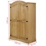 Armario madera de pino Mexicano estilo Corona 2 Puertas de vidaXL, Armarios roperos - Ref: Foro24-243732, Precio: 364,03 €, D...