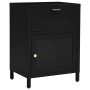 Black bedside table made of steel and glass, 40x30x54.5 cm by vidaXL, Nightstands - Ref: Foro24-336052, Price: 94,60 €, Disco...