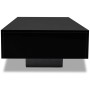 Mesa de centro de MDF negra con brillo de vidaXL, Mesas de centro - Ref: Foro24-244023, Precio: 125,79 €, Descuento: %