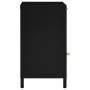 Black bedside table made of steel and glass, 40x30x54.5 cm by vidaXL, Nightstands - Ref: Foro24-336052, Price: 94,60 €, Disco...