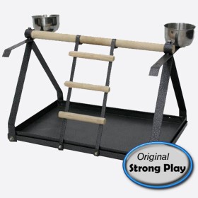 Strong Papageienlaufstall Livia Grey Silverstone 49,5x30,5x33cm 93013 von Strong, Spielplätze und Turnhallen für Vögel - Ref:...