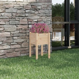 Jardinera de madera maciza de pino 40x40x70 cm de , Maceteros y jardineras - Ref: Foro24-810789, Precio: 27,67 €, Descuento: %