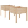 Planters 2 pcs solid pine wood 70x70x70 cm by , Pots and planters - Ref: Foro24-810810, Price: 96,99 €, Discount: %