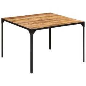 Solid mango wood dining table 110x110x76 cm by , Kitchen and dining tables - Ref: Foro24-353809, Price: 211,97 €, Discount: %