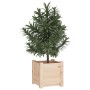 Solid pine wood planter 31x31x31 cm by , Pots and planters - Ref: Foro24-810522, Price: 30,46 €, Discount: %