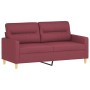 2-Sitzer-Sofa aus rotem Stoff, 140 cm von , Sofas - Ref: Foro24-359241, Preis: 240,74 €, Rabatt: %