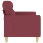 Sofá de 2 plazas de tela rojo tinto 140 cm de , Sofás - Ref: Foro24-359241, Precio: 240,74 €, Descuento: %