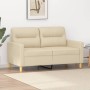 2-seater cream fabric sofa 120 cm by , Sofas - Ref: Foro24-359229, Price: 230,99 €, Discount: %