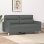 2-seater sofa in dark gray fabric 140 cm by , Sofas - Ref: Foro24-359236, Price: 215,82 €, Discount: %