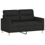 Sofagarnitur mit Kissen 2-teilig aus schwarzem Stoff von , Sofas - Ref: Foro24-3201572, Preis: 485,62 €, Rabatt: %