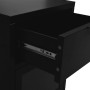 Black bedside table made of steel and glass, 40x30x54.5 cm by vidaXL, Nightstands - Ref: Foro24-336052, Price: 94,60 €, Disco...