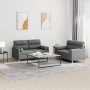 Sofagarnitur mit Kissen 2-teilig aus dunkelgrauem Stoff von , Sofas - Ref: Foro24-3201585, Preis: 512,88 €, Rabatt: %