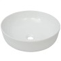 Lavabo redondo de cerámica blanco 41,5x13,5 cm de vidaXL, Lavabos - Ref: Foro24-142337, Precio: 57,64 €, Descuento: %