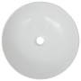 Lavabo redondo de cerámica blanco 41,5x13,5 cm de vidaXL, Lavabos - Ref: Foro24-142337, Precio: 57,64 €, Descuento: %