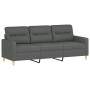 Sofagarnitur mit Kissen 4-teilig aus dunkelgrauem Stoff von , Sofas - Ref: Foro24-3201545, Preis: 739,46 €, Rabatt: %