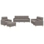 Sofagarnitur mit Kissen, 4-teilig, taupegrauer Stoff von , Sofas - Ref: Foro24-3201551, Preis: 724,99 €, Rabatt: %