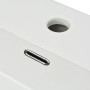 Ceramic washbasin with tap hole 60.5x42.5x14.5 cm white by vidaXL, Sinks - Ref: Foro24-142347, Price: 111,49 €, Discount: %