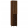 Aparador alto madera contrachapada roble marrón 34,5x34x180 cm de , Aparadores - Ref: Foro24-3199016, Precio: 82,87 €, Descue...