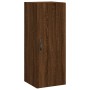 Aparador alto madera contrachapada roble marrón 34,5x34x180 cm de , Aparadores - Ref: Foro24-3199016, Precio: 82,87 €, Descue...